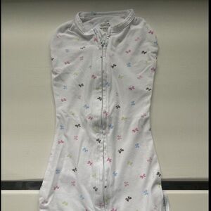 SwaddleMe Kids One Pieces Bodysuits - White with Multicolor Accents